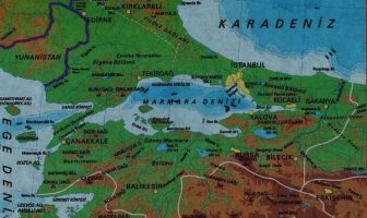 Marmara Bölgesi Yer Şekilleri Haritası