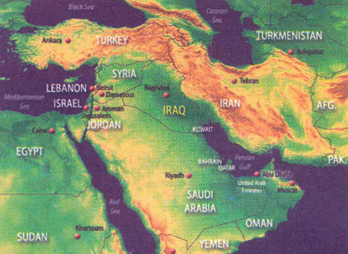 Ortadoğu Haritası