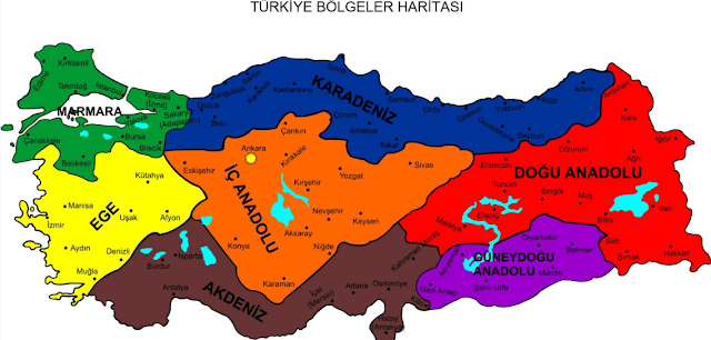 Türkiye Bölgeler Haritası