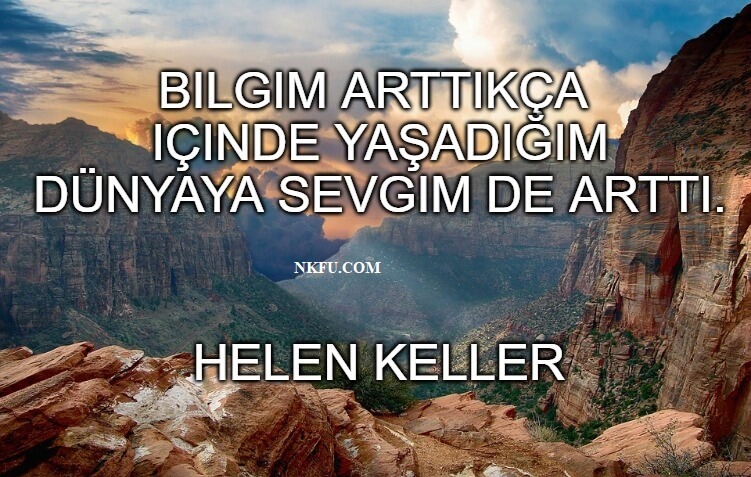 Helen Keller Resimli Sözleri