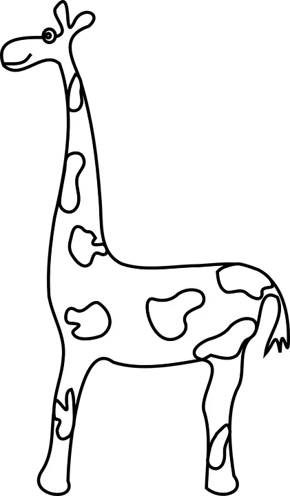 Zürafa Boyama Sayfaları
