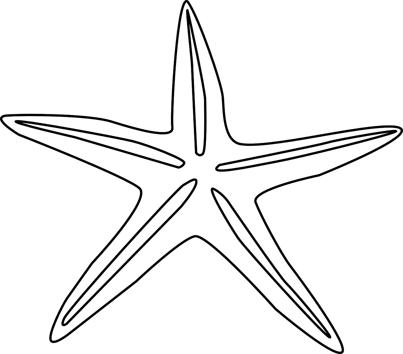 Deniz yıldızı Boyama Sayfaları
