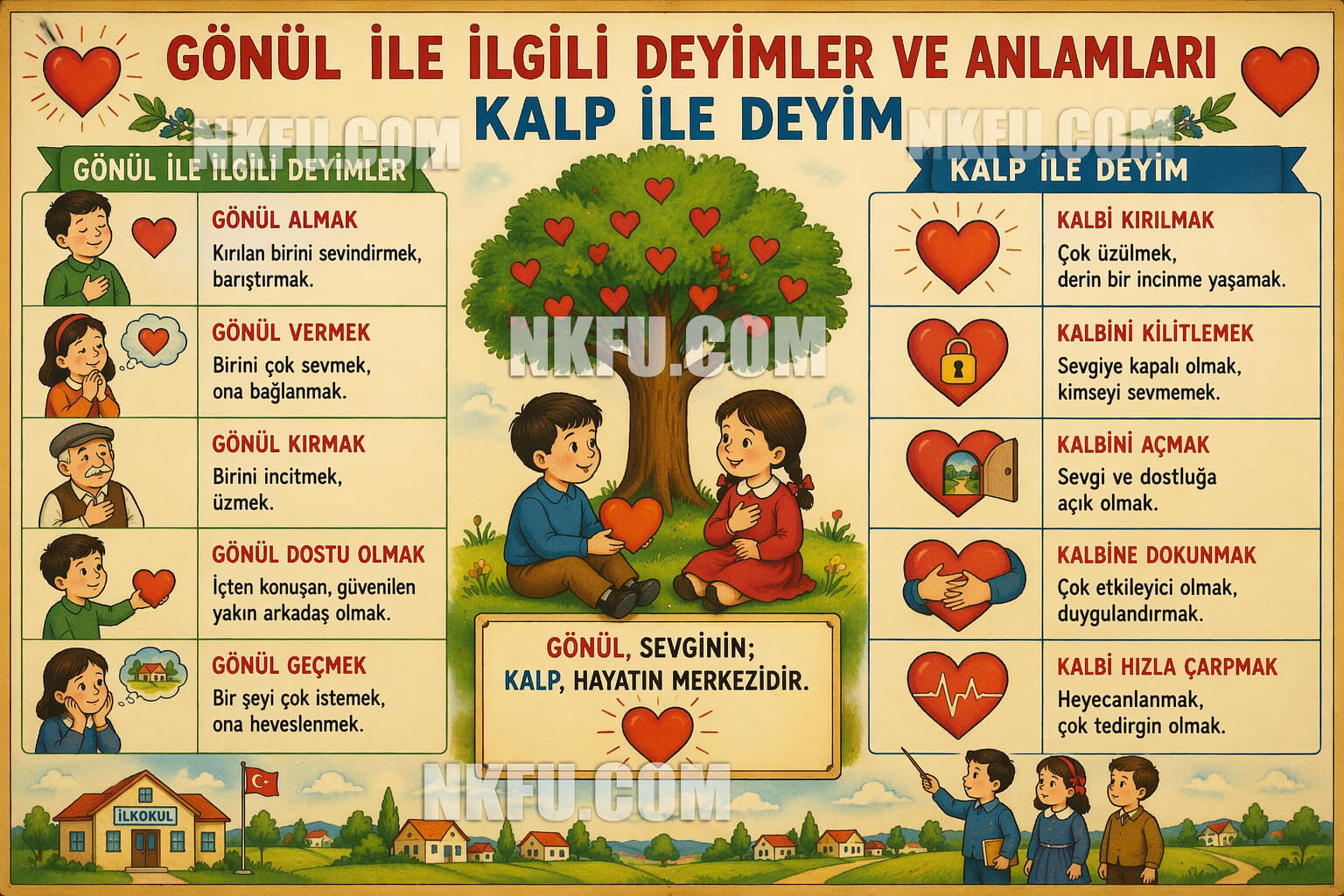 Gönül İle İlgili Deyimler ve Anlamları Açıklamaları, Kalp İle Deyim