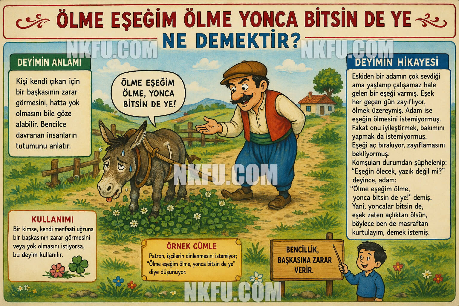 Ölme Eşeğim Ölme Yonca Bitsin De Ye