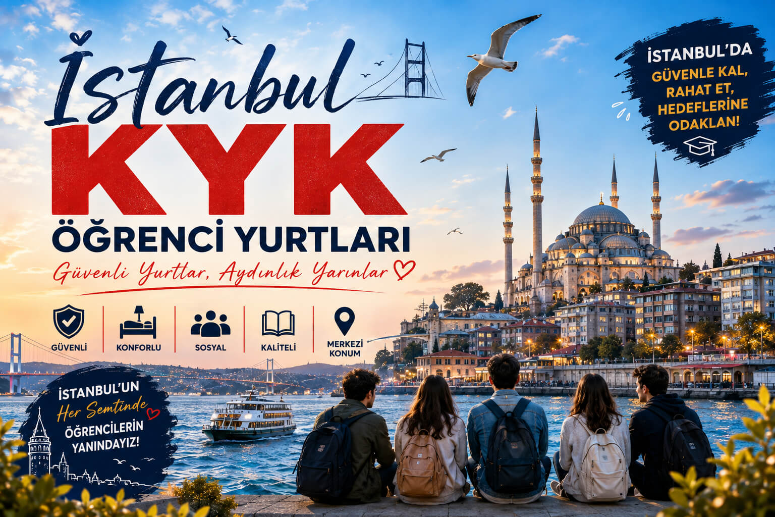 İstanbul Devlet (KYK) Öğrenci Yurtları Adres ve Telefonları, İletişim Bilgileri