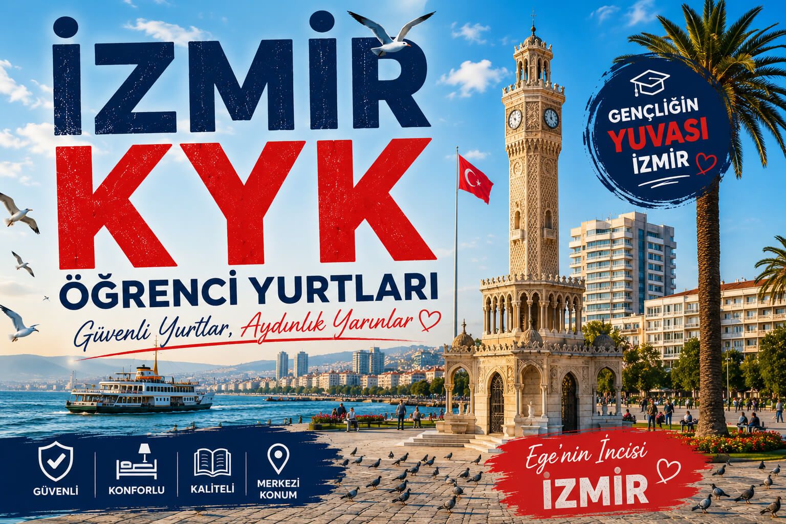 İzmir Devlet (KYK) Öğrenci Yurtları Adres ve Telefonları, İletişim Bilgileri