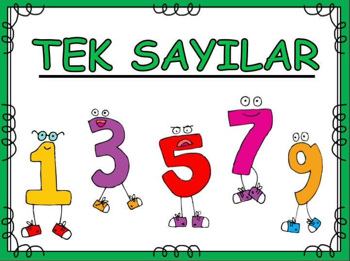 Tek ve Çift Sayılar Afiş Hazırlama (Etkinlik Örnekleri)
