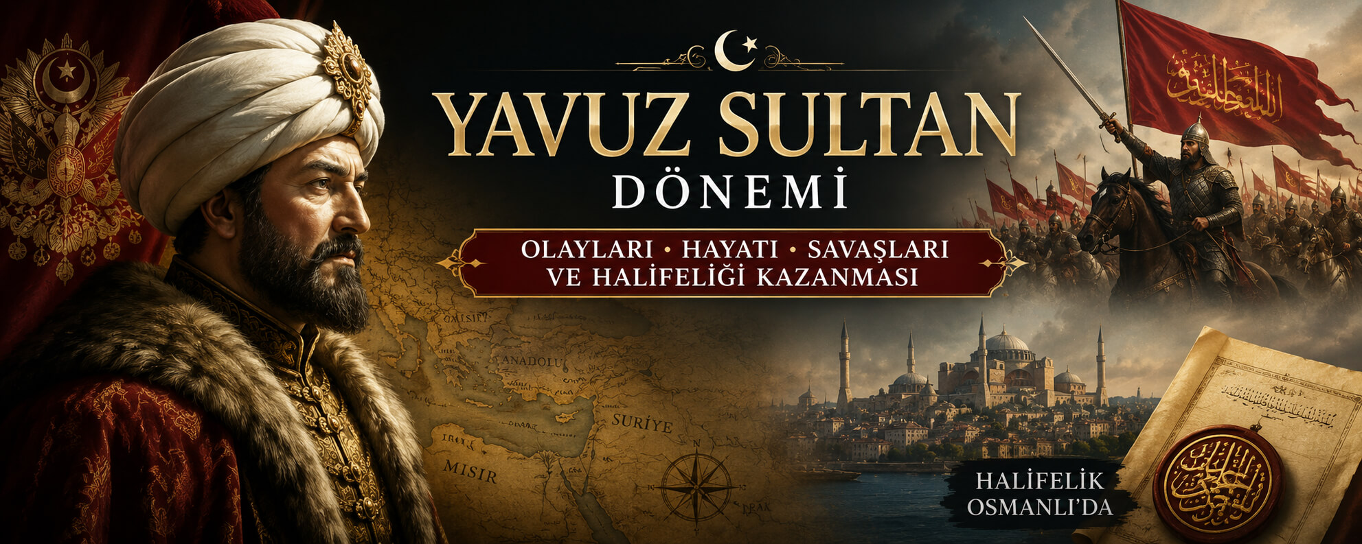 Yavuz Sultan Dönemi Olayları, Hayatı, Savaşları ve Halifeliği Kazanması