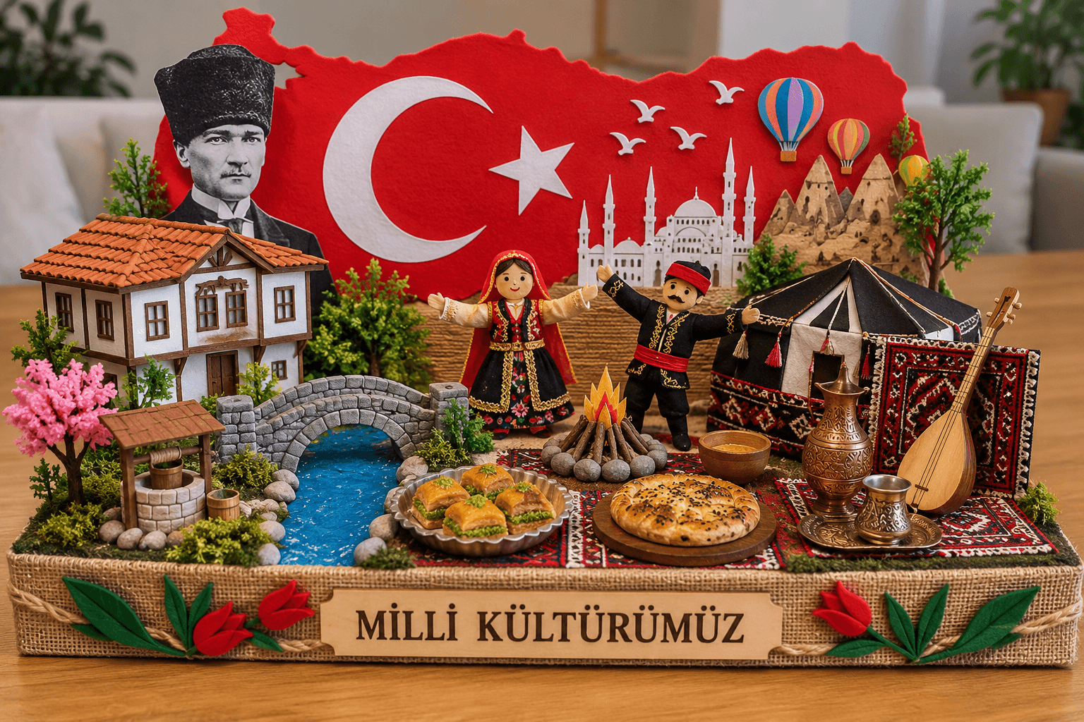 Milli Kültürümüz Konulu Maket Çalışması
