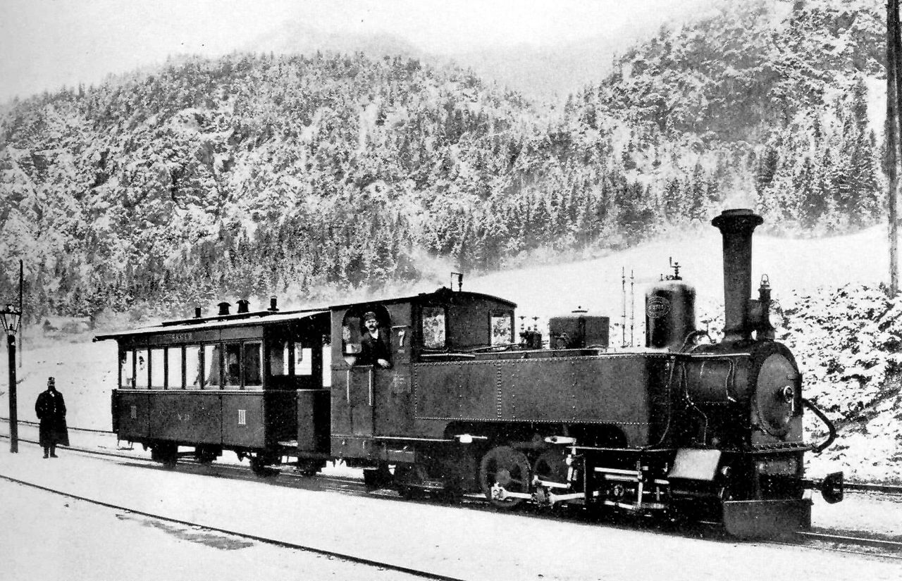 1895'te bir Alman demiryolu