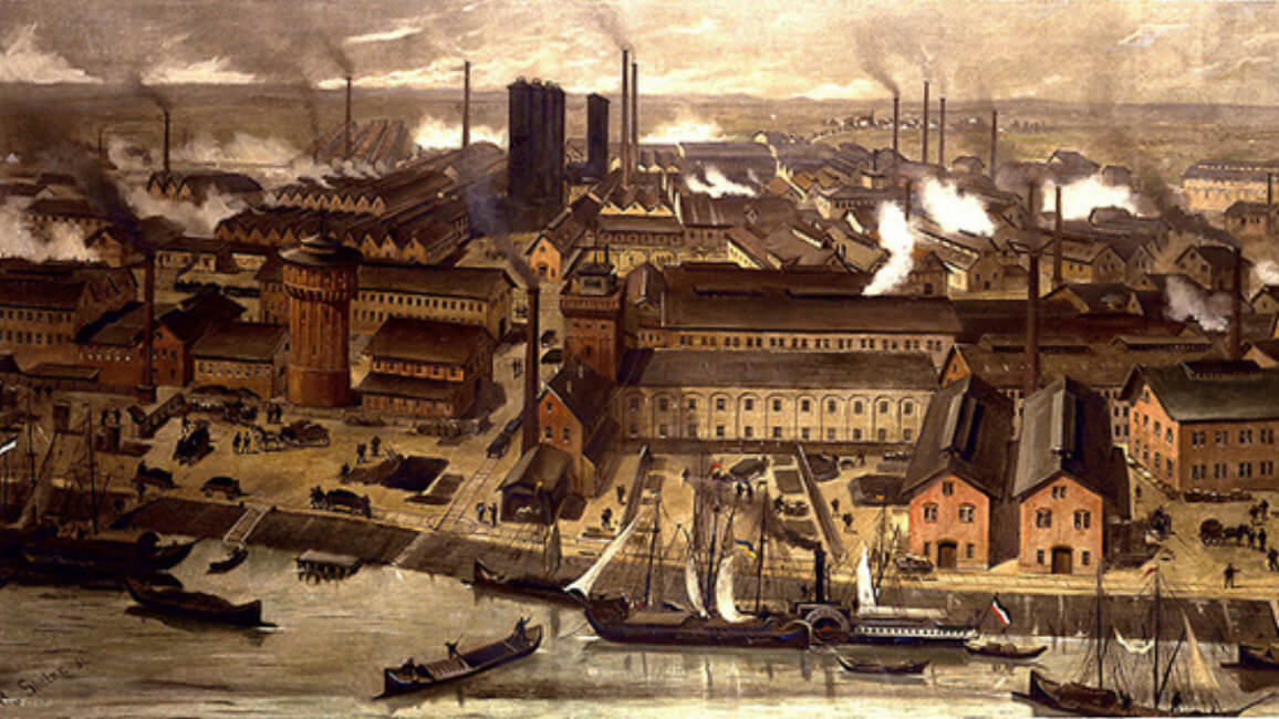 BASF - Ludwigshafen'deki kimya fabrikaları , Almanya, 1881