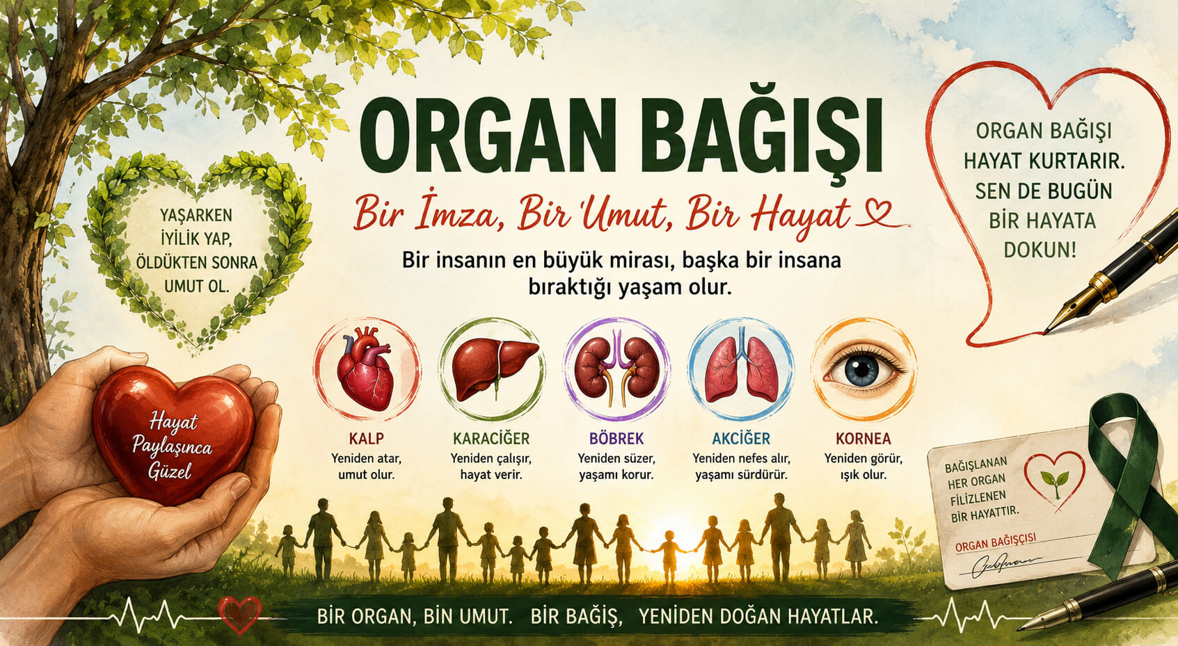 Organ Bağışı ve Nakli Haftası İle İlgili Şiirler, Organ Bağışının Önemi Şiirleri