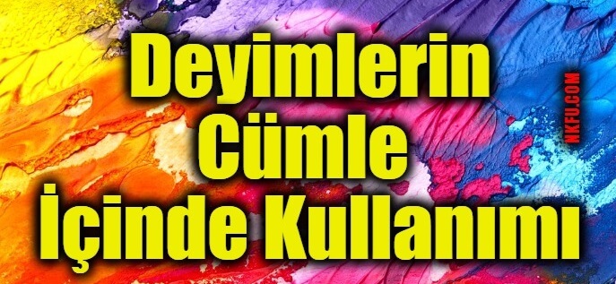 Deyimlerin Cümle İçinde Kullanımı, Deyimlerle Örnek Cümleler