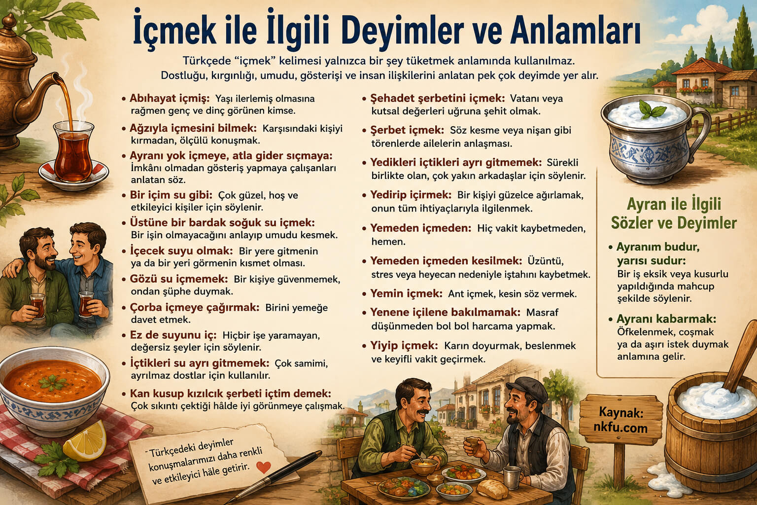 İçmek İle İlgili Deyimler ve Anlamları