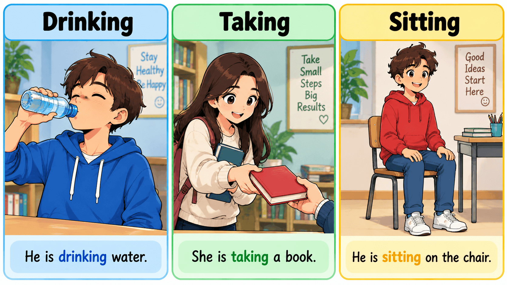 Drinking - Taking - Sitting