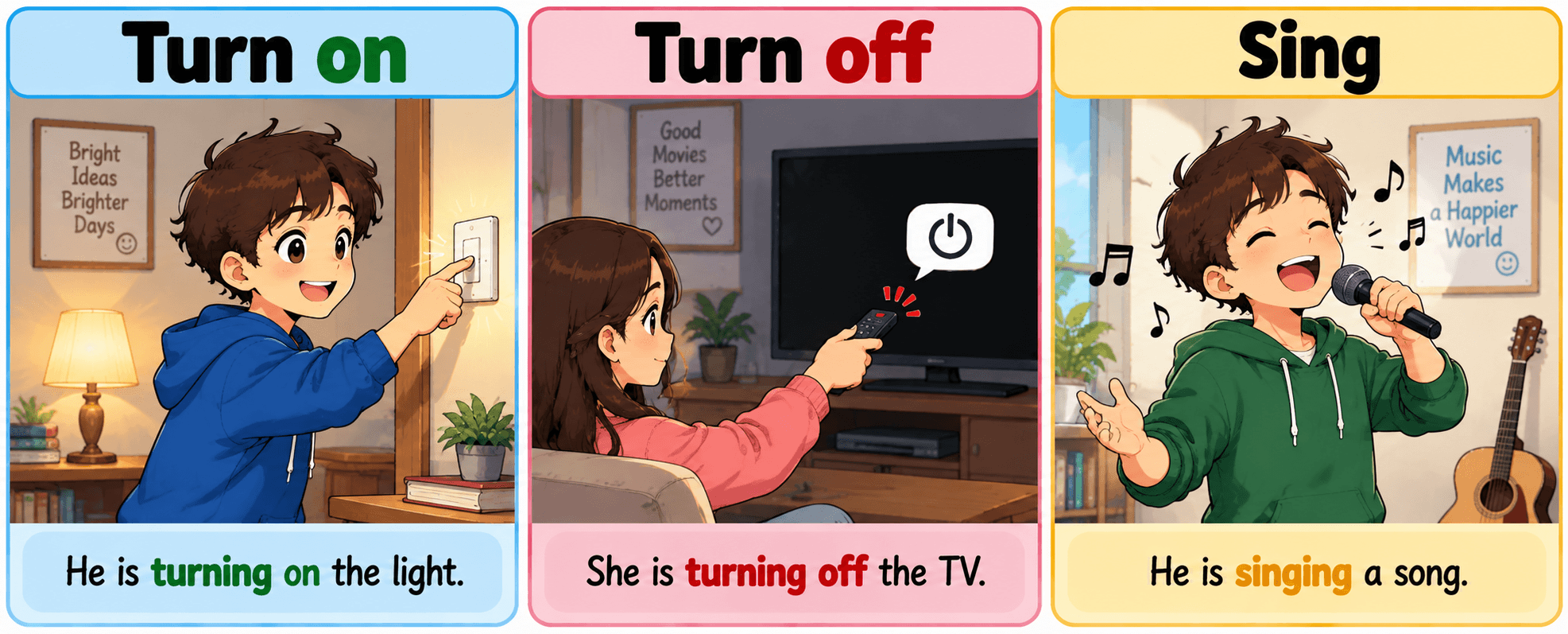 Turn on - Turn off - Sing