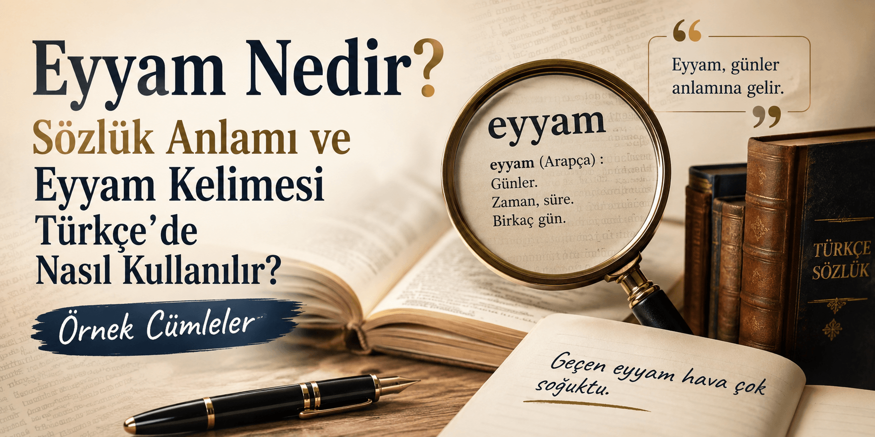 Eyyam Nedir? Sözlük Anlamı ve Eyyam Kelimesi Türkçe’de Nasıl Kullanılır? Örnek Cümleler