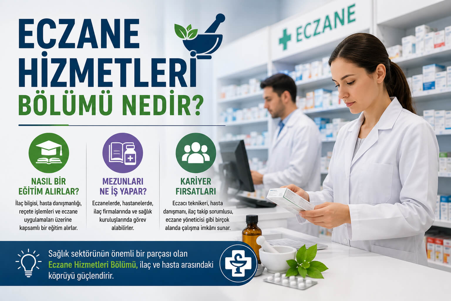 Eczane Hizmetleri Bölümü Nedir? Nasıl Bir Eğitim Alırlar? Mezunları Ne İş Yapar?
