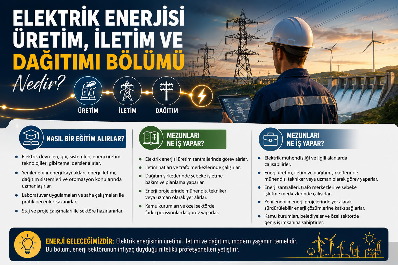 Elektrik Enerjisi Üretim, İletim ve Dağıtımı Bölümü