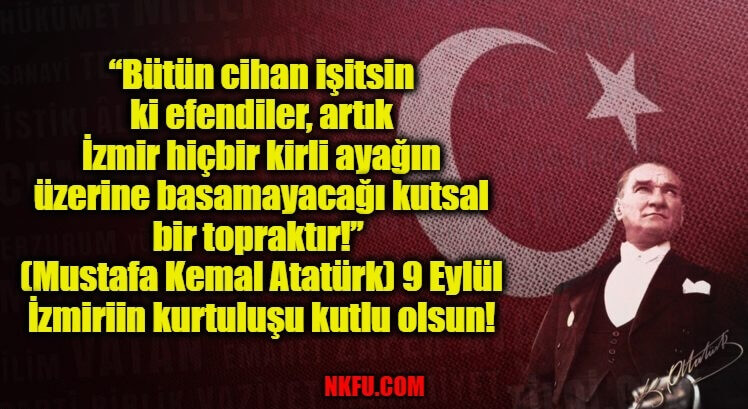 9 Eylül İzmir'in Kurtuluş Günü Kutlama Mesajları