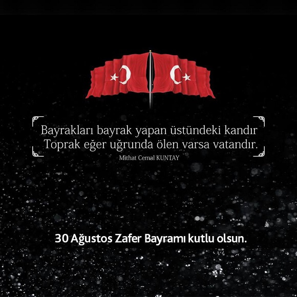 30 Ağustos Zafer Bayramı Kutlama Mesajları (Sosyal Medya İçin)