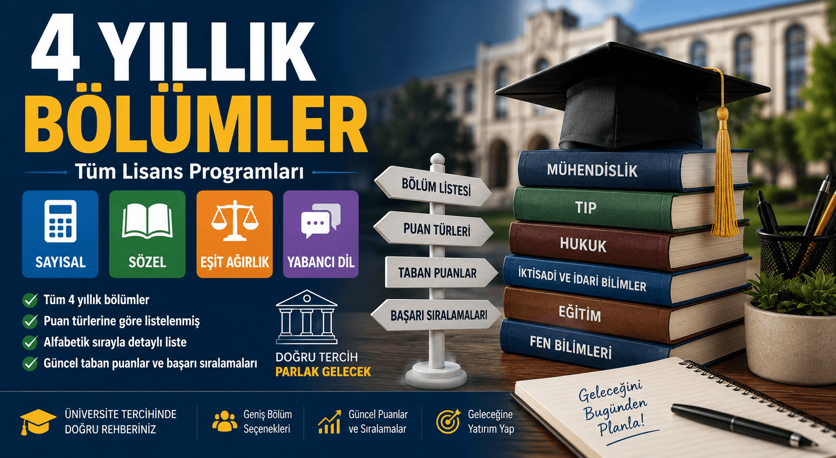 4 Yıllık Bölümler