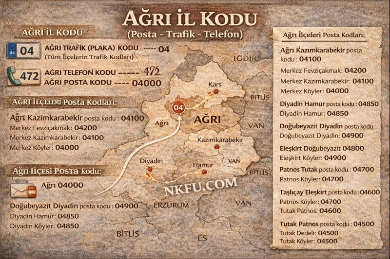 Ağrı İl Kodu