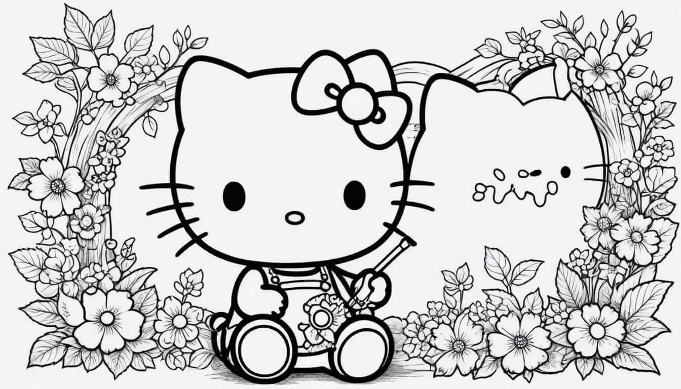 Hello Kitty Boyama Sayfaları