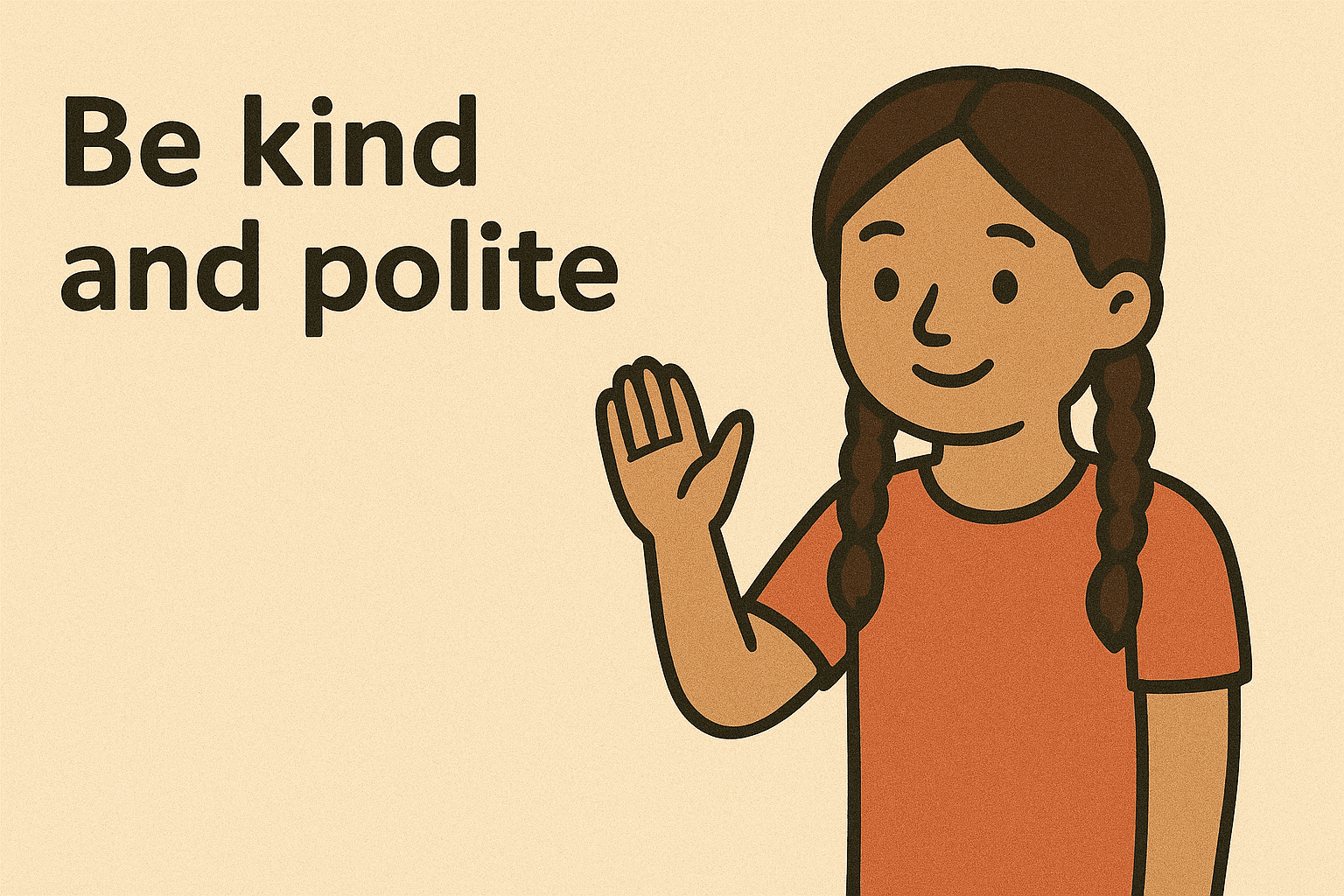Be kind and polite