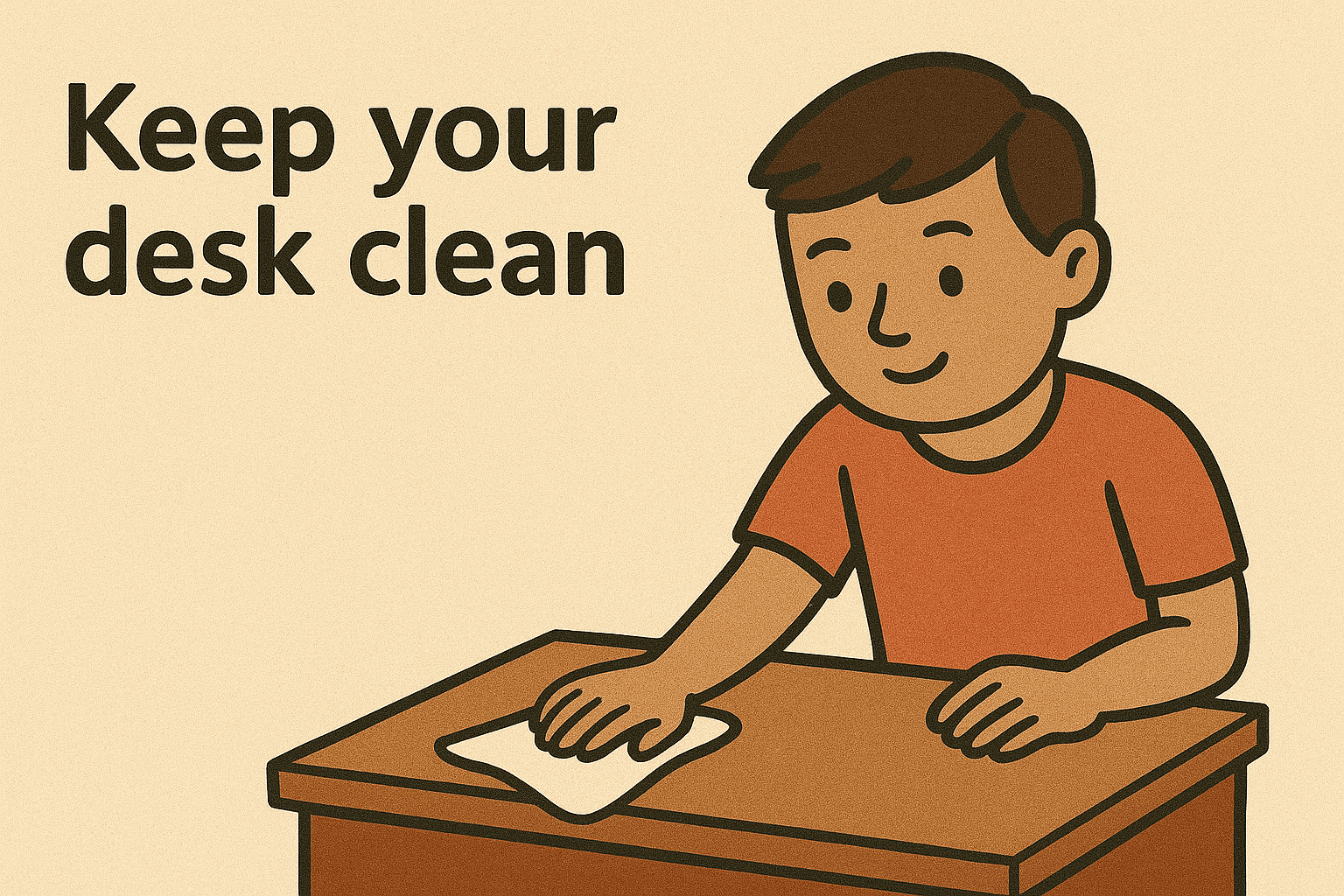 Keep your desk clean