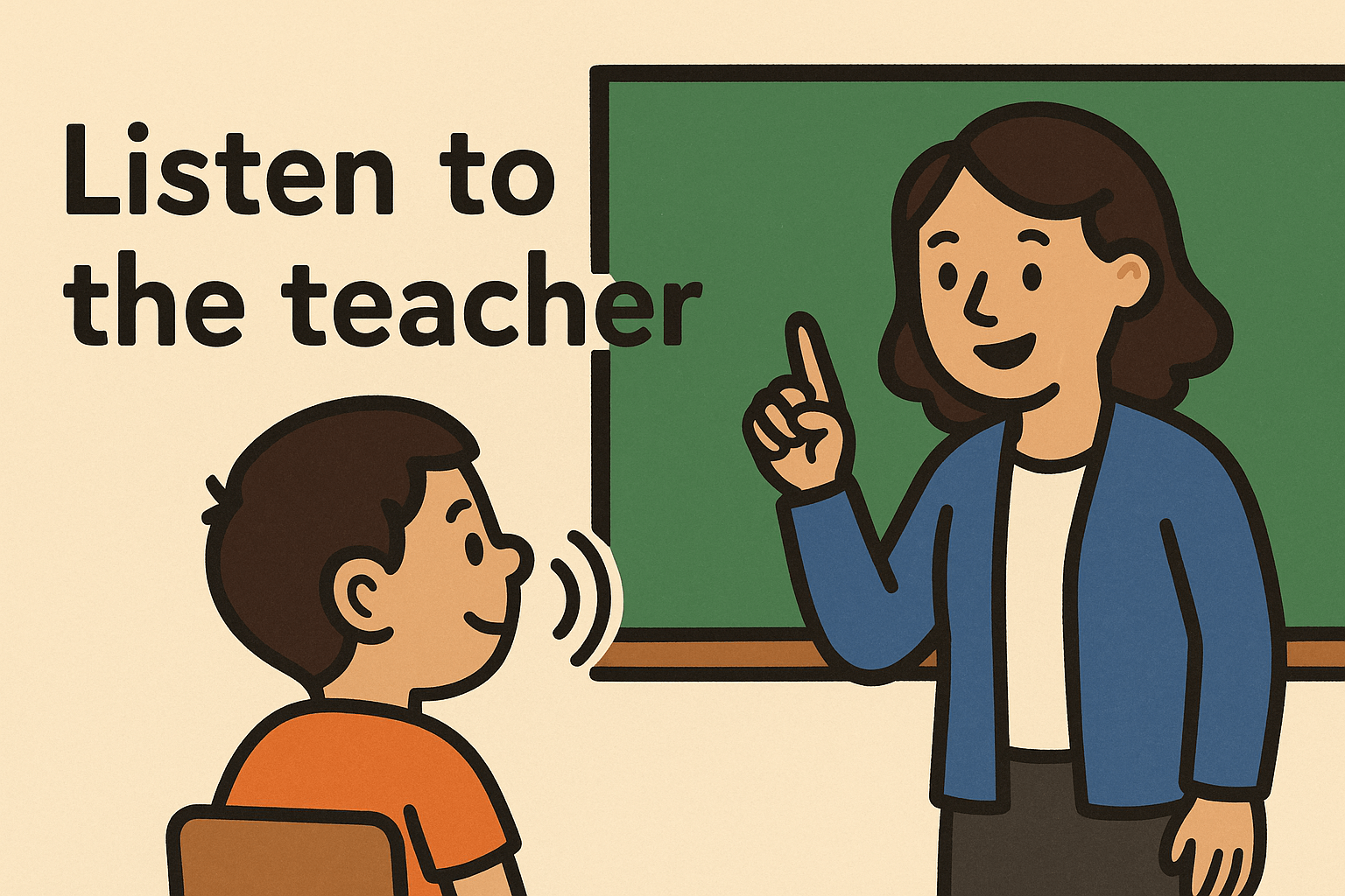 Listen to the teacher
