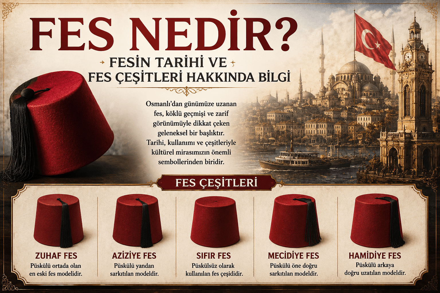 Fes Nedir? Fesin Tarihi ve Fes Çeşitleri