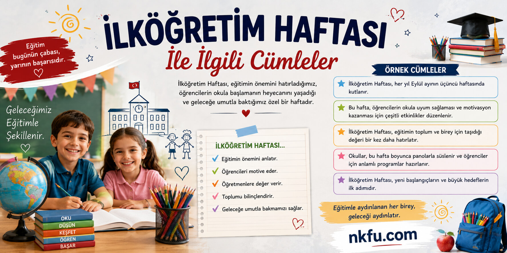 İlköğretim Haftası İle İlgili Cümleler