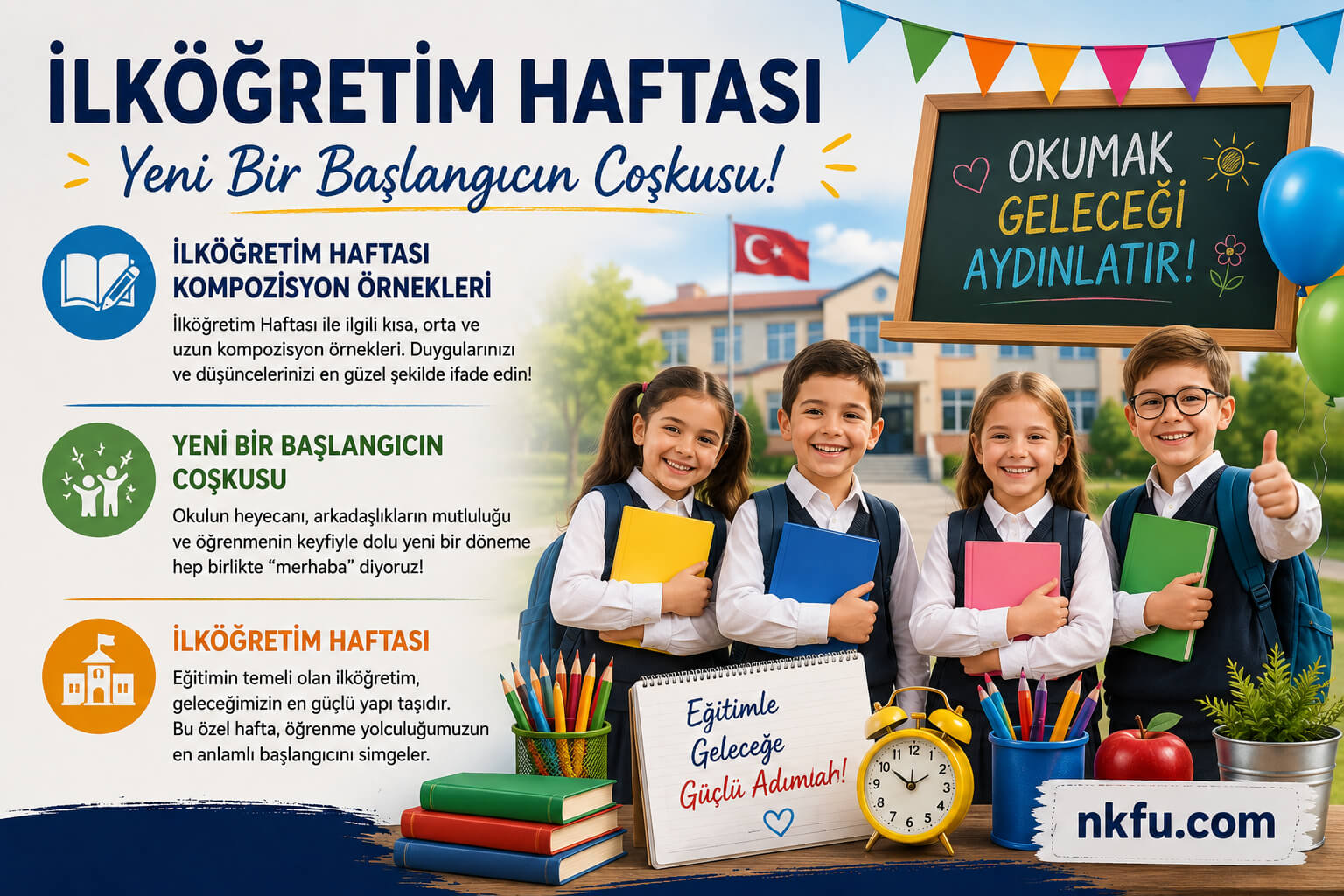 İlköğretim Haftası Kompozisyon Örnekleri, Yeni Bir Başlangıcın Coşkusu ve İlköğretim Haftası