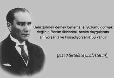 Atatürk İle İlgili Resimli Yazılar