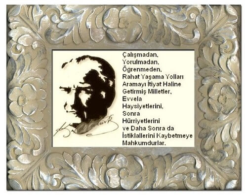 Atatürk İle İlgili Resimli Yazılar