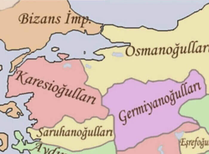 Karesioğulları Beyliği Haritası