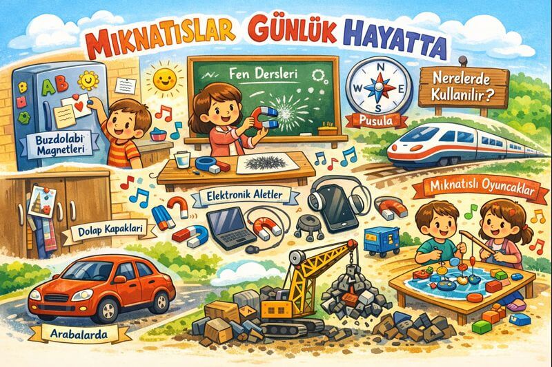 Mıknatısların Günlük Hayatta Kullanım Alanları