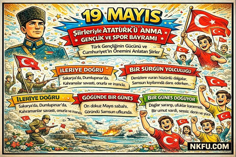 19 Mayıs Şiirleri, Atatürk'ü Anma Gençlik ve Spor Bayramı Şiirleri