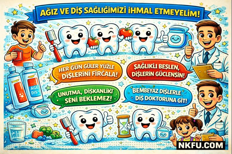 Ağız ve Diş Sağlığı İle İlgili Görseller, Posterler, Sloganlar ve Çeşitli Görseller