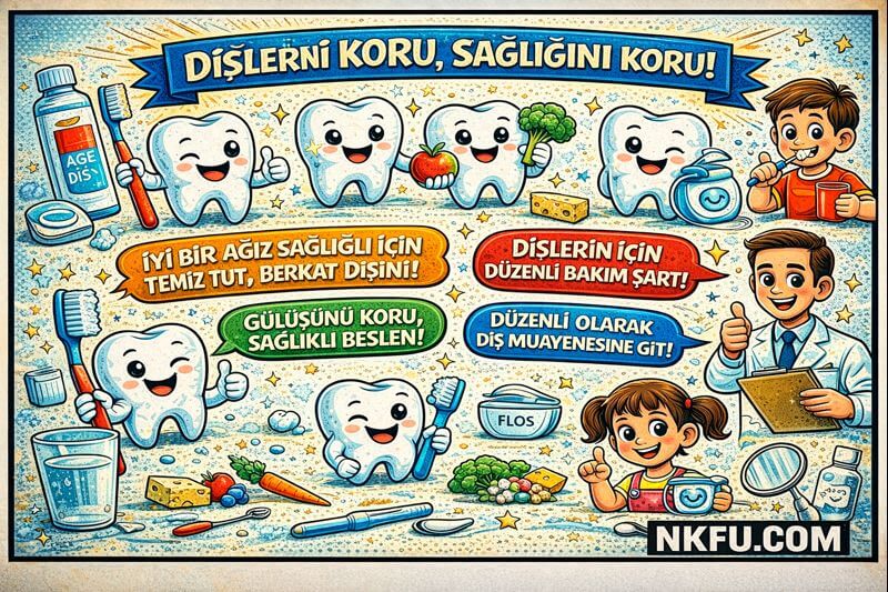 Ağız ve Diş Sağlığı İle İlgili Görseller, Posterler, Sloganlar ve Çeşitli Görseller