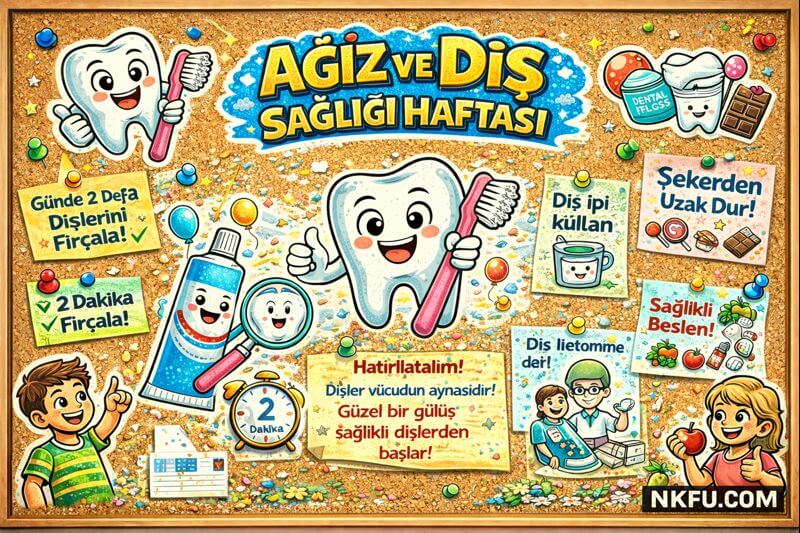 Ağız ve Diş Sağlığı Haftası Pano Çalışmaları Örnekleri