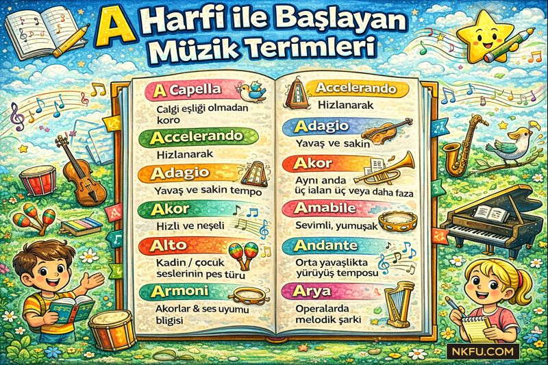 A Harfi İle Başlayan Müzik Terimleri ve Anlamları