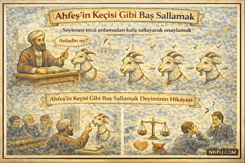 Ahfeş'in Keçisi Gibi Baş Sallamak Anlamı
