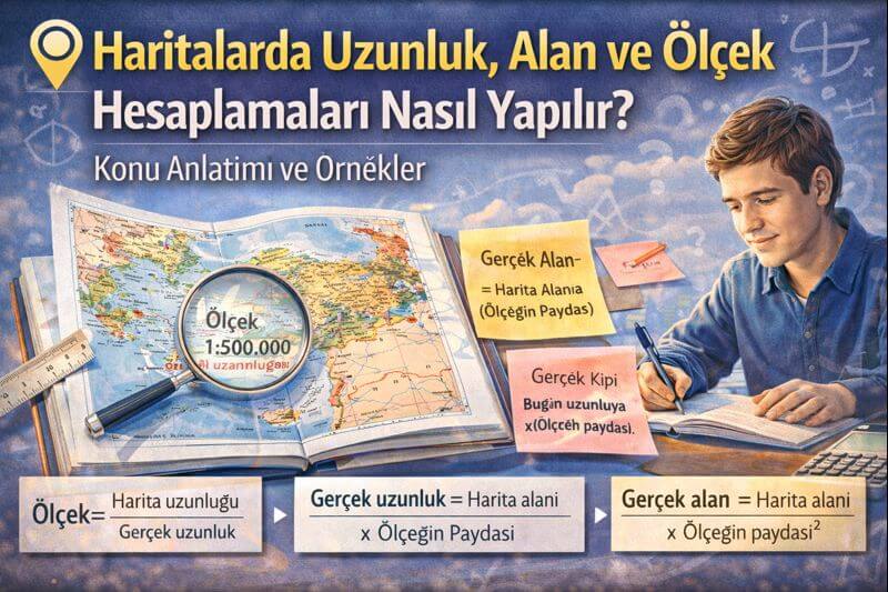 Haritalarda Uzunluk, Alan ve Ölçek Hesaplamaları Nasıl Yapılır