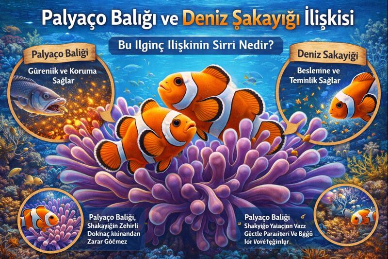 Palyaço Balığı Deniz Şakayığıyla Neden Yaşar