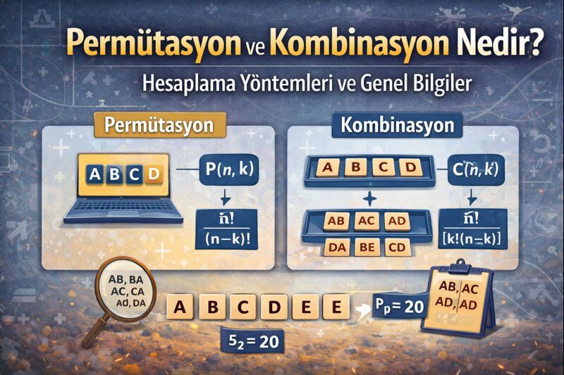 Permütasyon ve Kombinezon (Kombinasyon) Hesaplamaları