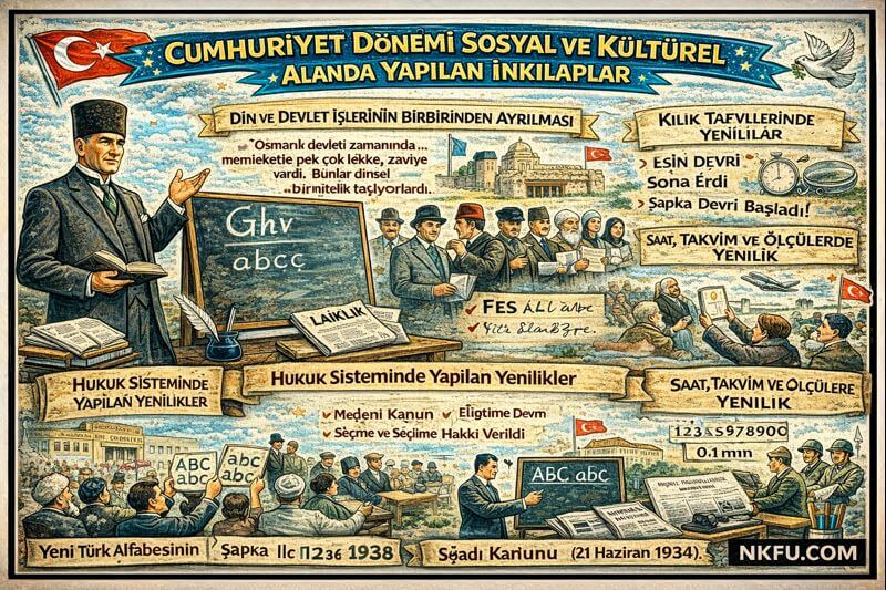 Sosyal ve Kültürel Alanda Yapılan İnkılaplar