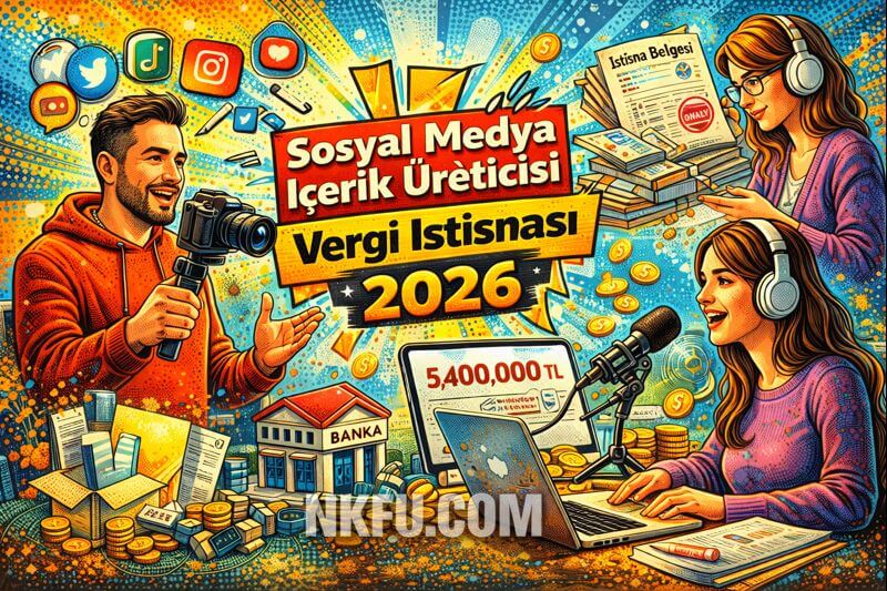Sosyal Medya İçerik Üreticisi Vergi İstisnası 2026