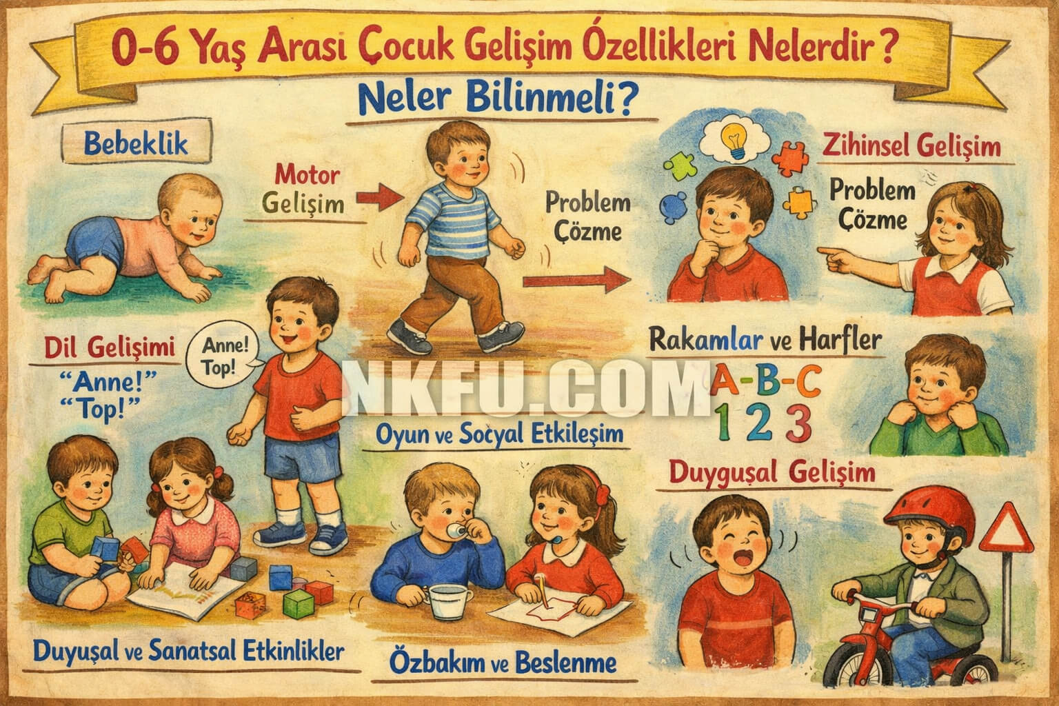 0-6 Yaş Arası Çocuk Gelişim Özellikleri Nelerdir? Neler Bilinmeli?